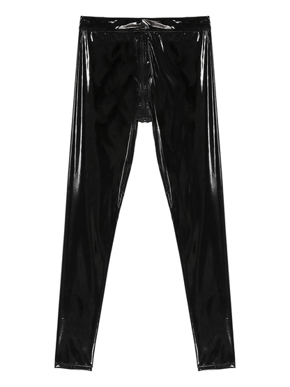 Men's Leather Zipper Pants - skyjackerz