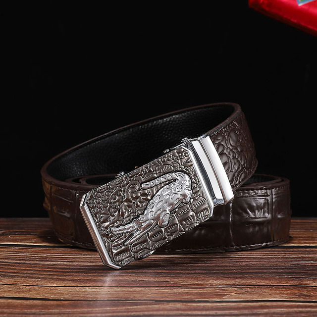 6 / 105 cm Men's Automatic Crocodile Belt - skyjackerz