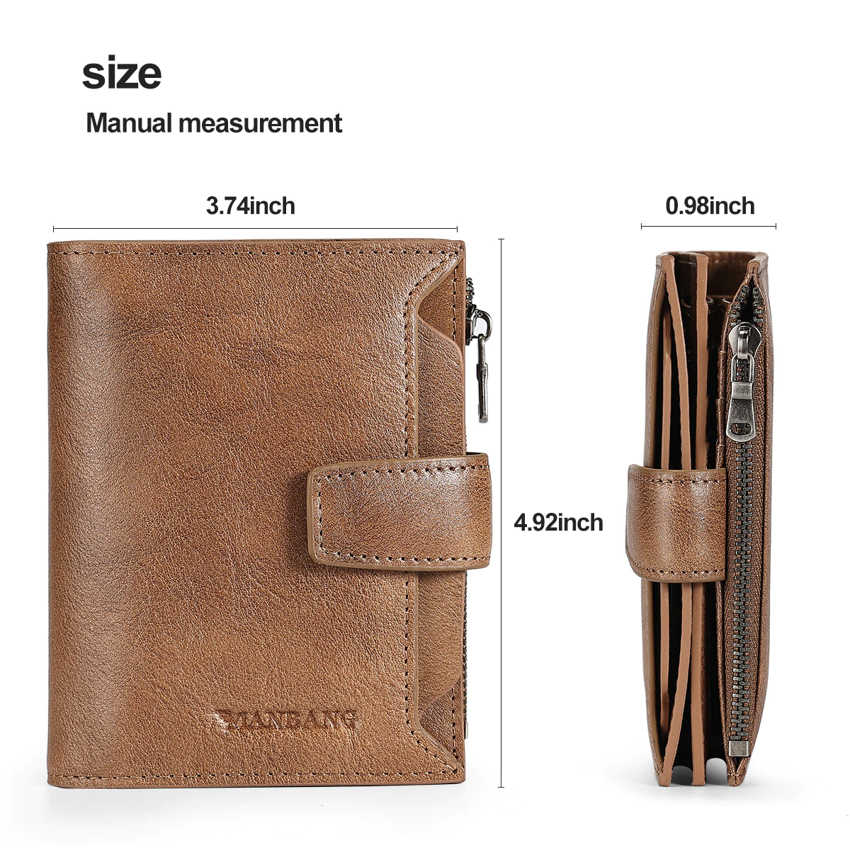 Trifold Leather Wallet For Men - skyjackerz