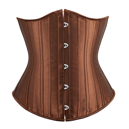 Brown / S Women's Leather Slimming Corset - skyjackerz
