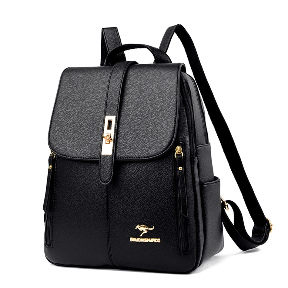 Vintage Leather Backpack For Women - skyjackerz