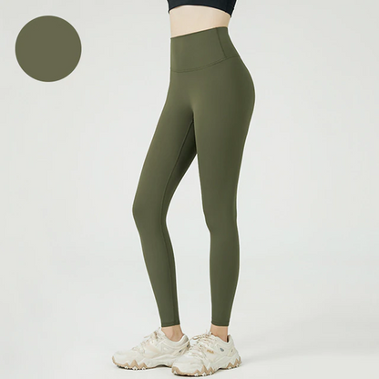 Ink-Green / S Plain Yoga Tights For Women's - skyjackerz
