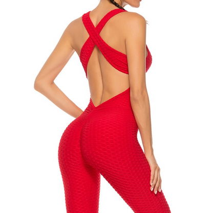 Red-V2 / S Exotic Yoga Tracksuit For Women - skyjackerz