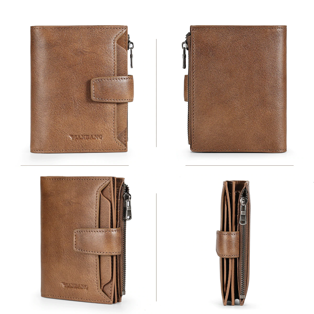 Trifold Leather Wallet For Men - skyjackerz