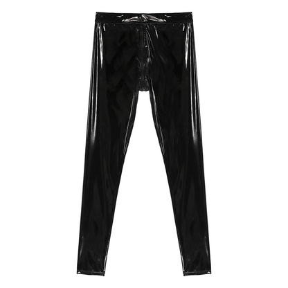 Men's Leather Zipper Pants - skyjackerz