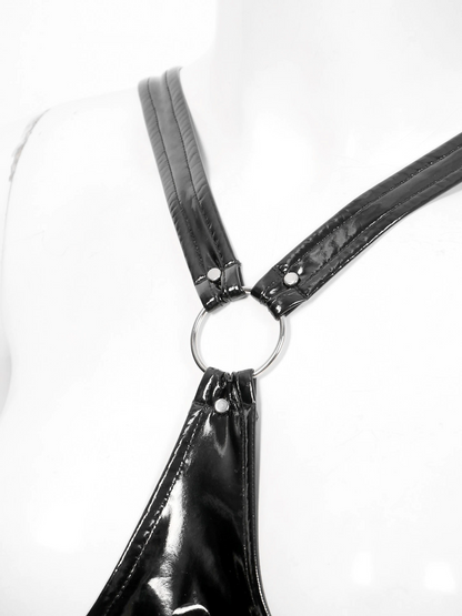 Women's Leather Lift-Up Corset - skyjackerz