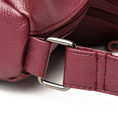 Taro purple Amy Leather Handbag for Women - Practical Leather Purse - skyjackerz
