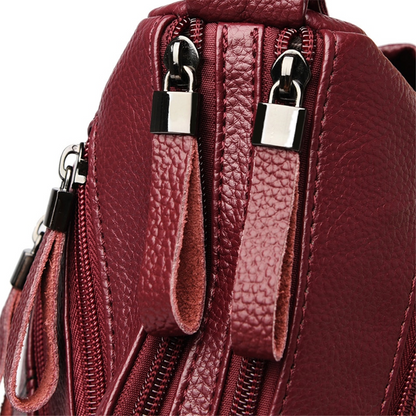 Taro purple Amy Leather Handbag for Women - Practical Leather Purse - skyjackerz