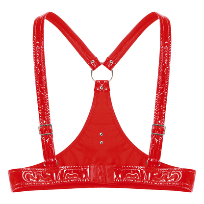 Women's Leather Lift-Up Corset - skyjackerz