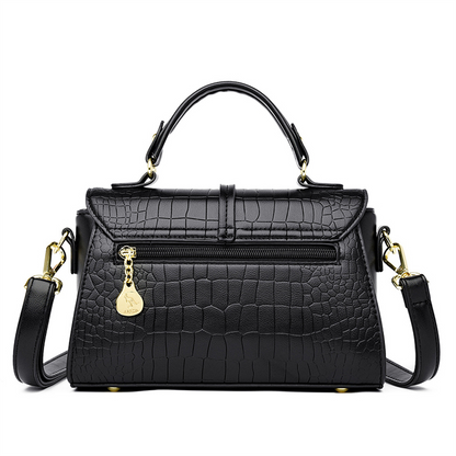 Rice Yellow Women's Crocodile Leather Designer Handbag - Leather Purse - skyjackerz
