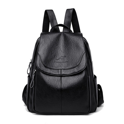 Golden Grace Leather Backpack for Women - Stylish Leather Bag - skyjackerz