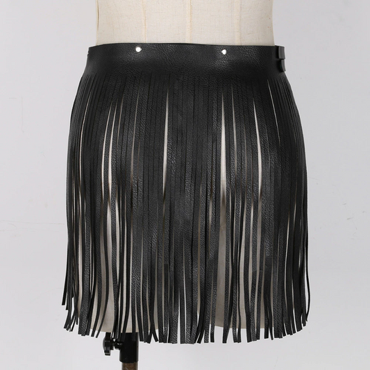 Women's Fringe Tassel Skirt Belt - skyjackerz