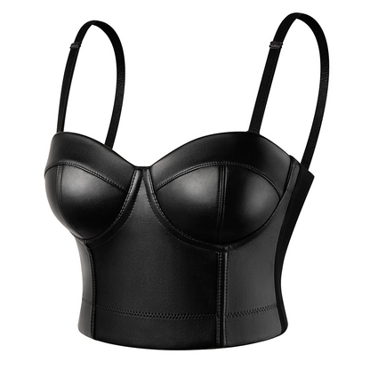 Women Leather Bikini Top & Skirt - skyjackerz