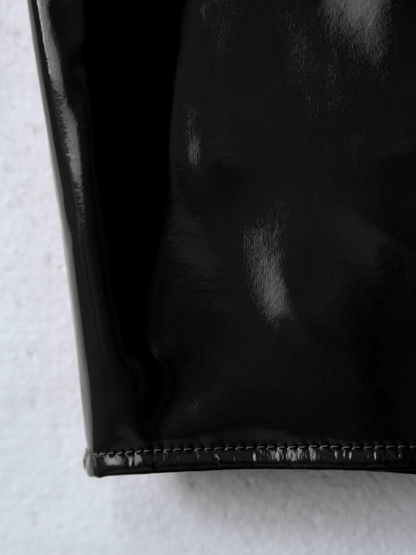 Glossy Latex Miniskirt For Women - skyjackerz