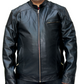 Medium / Black Plain Leather Jacket For Men - skyjackerz
