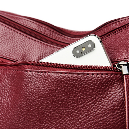 Taro purple Amy Leather Handbag for Women - Practical Leather Purse - skyjackerz