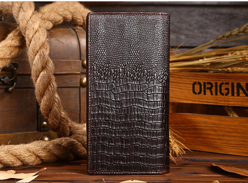 Men's Luxury Crocodile Wallet - skyjackerz