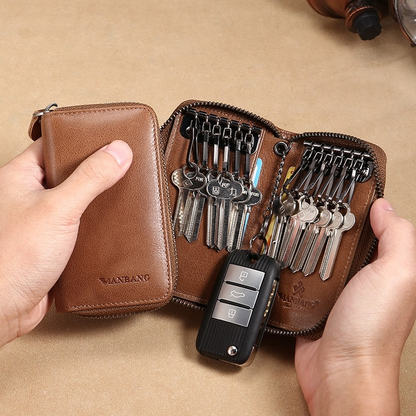 Leather Vintage Leather Key Wallet For Men - skyjackerz