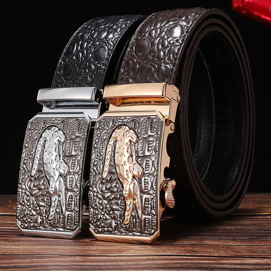 Men's Automatic Crocodile Belt - skyjackerz