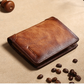 Brown Men's Vintage Leather Wallet - skyjackerz