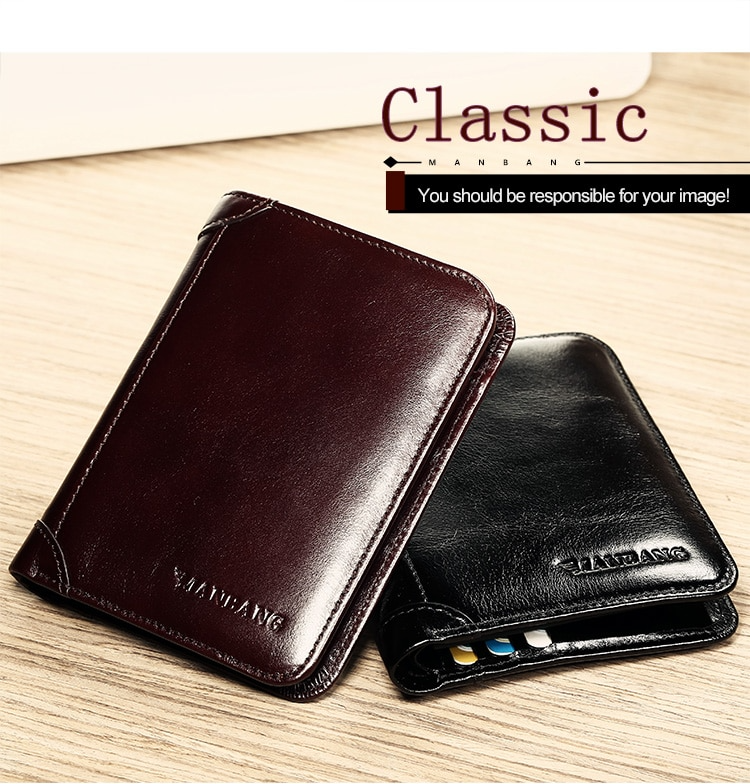 Black Classic Leather Wallet For Men - skyjackerz