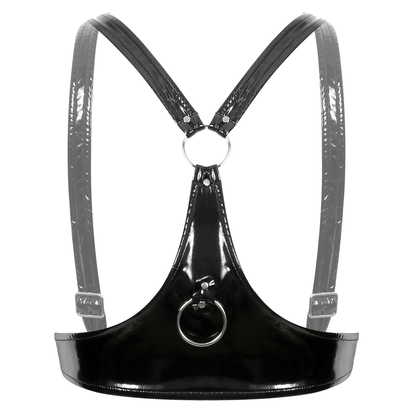 Black / S Women's Leather Lift-Up Corset - skyjackerz