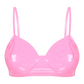 Pink / S Faux Leather Bra For Women - skyjackerz