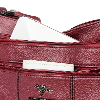 Taro purple Amy Leather Handbag for Women - Practical Leather Purse - skyjackerz