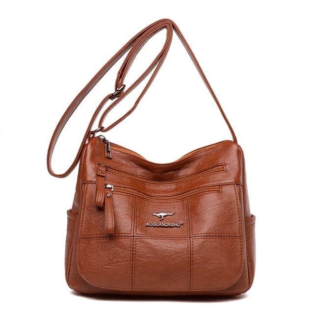 Yellow Amy Leather Crossbody Bags For Women - skyjackerz