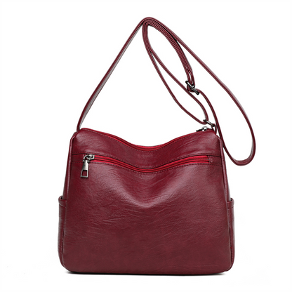 Blue Amy Leather Crossbody Purse for Women - Stylish Handbag - skyjackerz