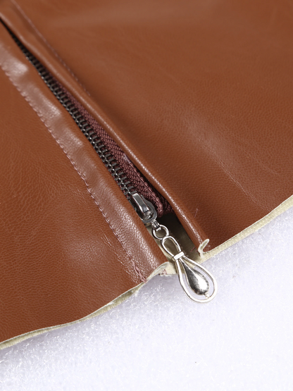 Women's Leather Mini Skirt - skyjackerz