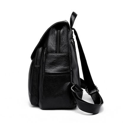 Golden Grace Leather Backpack for Women - Stylish Leather Bag - skyjackerz