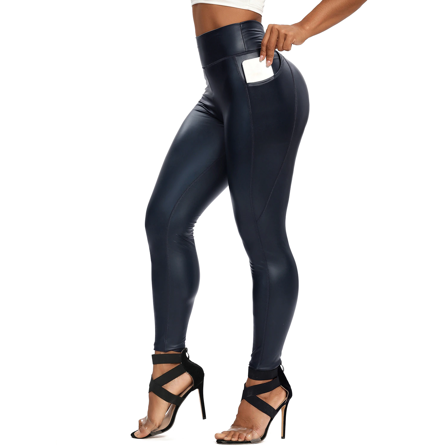 Women's Curvy Leather Pants - skyjackerz