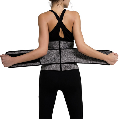 Black - Zipper- 2 Blet / S Women Neoprene Waist Trainer Belt - skyjackerz