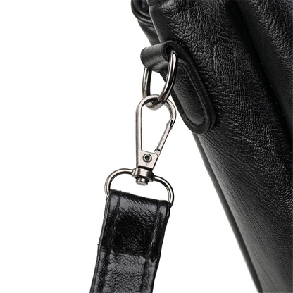 Blue-1 Small Leather Crossbody Purse for Women - Pin Design - skyjackerz