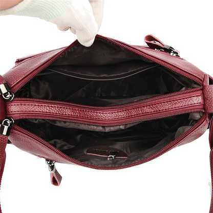 Taro purple Amy Leather Handbag for Women - Practical Leather Purse - skyjackerz