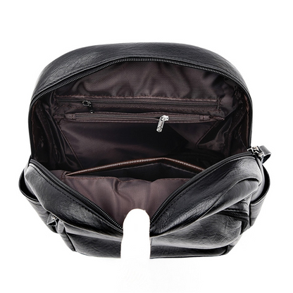 Golden Grace Leather Backpack for Women - Stylish Leather Bag - skyjackerz