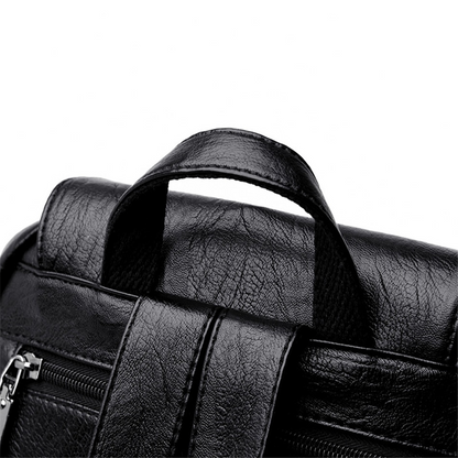 Golden Grace Leather Backpack for Women - Stylish Leather Bag - skyjackerz