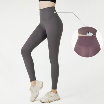 Grey / S Women's High Waist Yoga Tights - skyjackerz