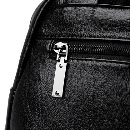 Golden Grace Leather Backpack for Women - Stylish Leather Bag - skyjackerz