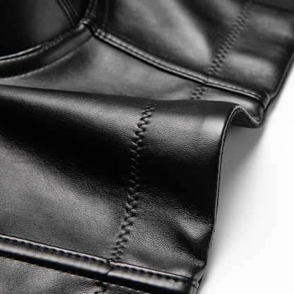 Women Leather Bikini Top & Skirt - skyjackerz