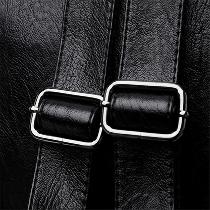 Golden Grace Leather Backpack for Women - Stylish Leather Bag - skyjackerz