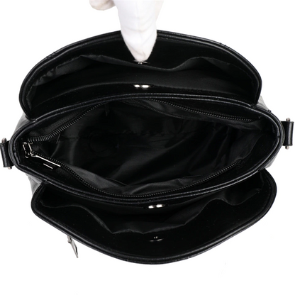 Blue-1 Small Leather Crossbody Purse for Women - Pin Design - skyjackerz