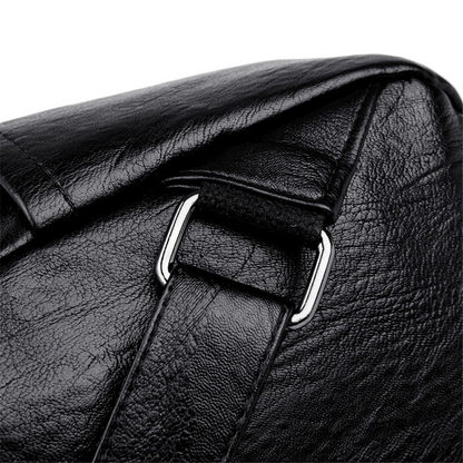 Golden Grace Leather Backpack for Women - Stylish Leather Bag - skyjackerz