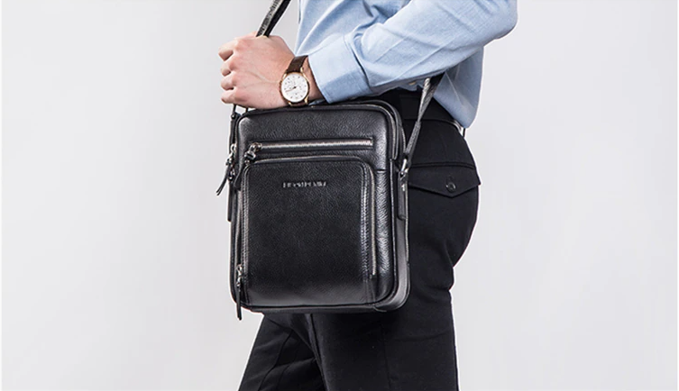 Men's Leather Crossbody Shoulder Bag - skyjackerz