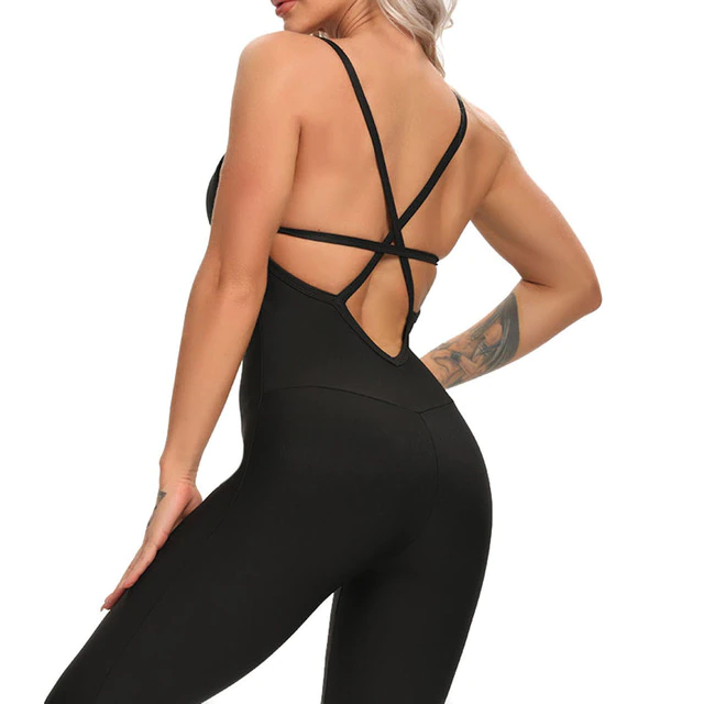 Backless Yoga Jumpsuit For Women - skyjackerz