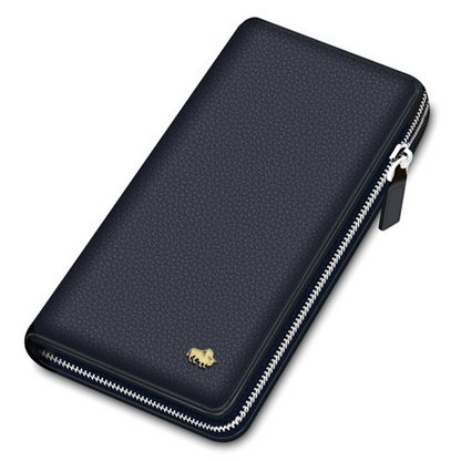 Blue Men's Luxury RFID Blocking Clutch Bag - skyjackerz