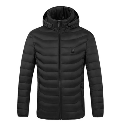 Black-V2 / S Men's Electric Heating Puffer Jacket - skyjackerz