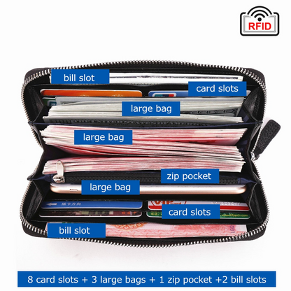 Men's Luxury RFID Blocking Clutch Bag - skyjackerz