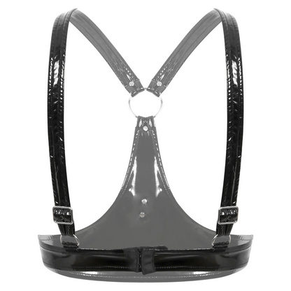 Women's Leather Lift-Up Corset - skyjackerz
